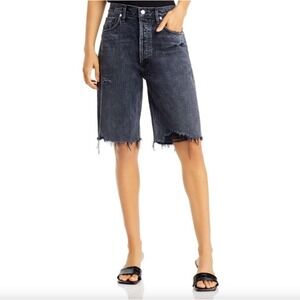 CITIZENS OF HUMANITY Ambrosio Long Denim Shorts in Black 1928-1134